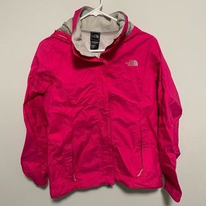 NorthFace Women’s pink/gray Venture raincoat